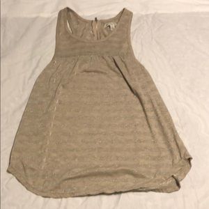 Tan sparkly tank
